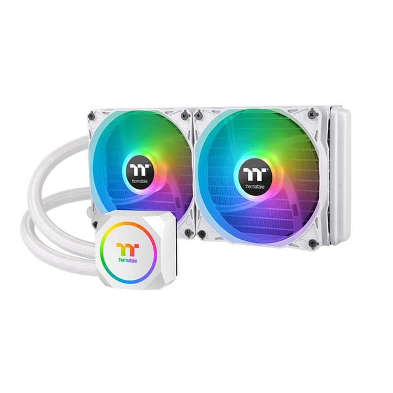 Thermaltake TH240 ARGB Sync Snow Edition AIO Liquid Cooler - White - مبرد